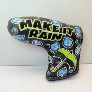 Odyssey Make It Rain Blade Putter Headcover Black Green Blue Umbrella Magnetic